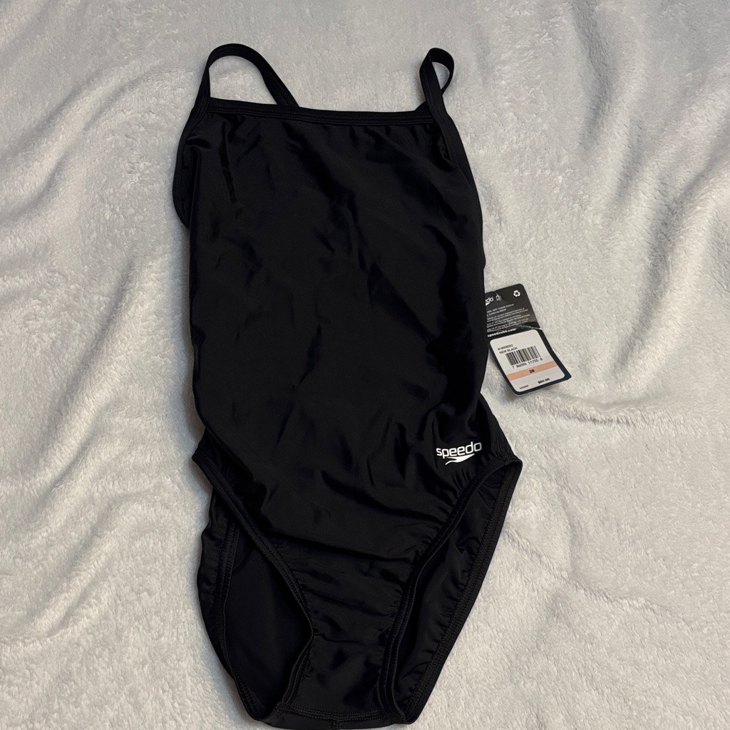 Speedo Sleek Black Swimsuit